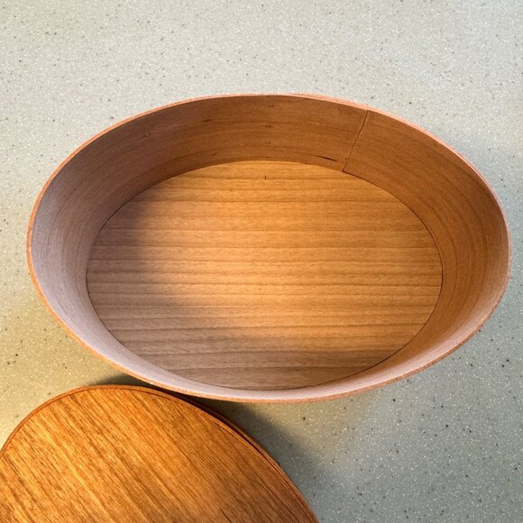 Shaker Workshop 3 Finger Oval Pantry Lidded Box USA Handmade - Picture 8 of 8